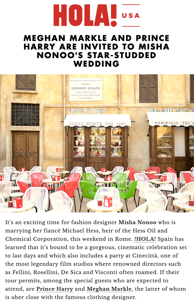 Misha Nonoo's Star-studded Wedding — Hola Usa, Sugokuii Events